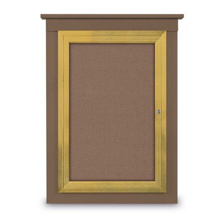 United Visual Products Single Door Enclosed Cathedral Letterboa UV1300CD-WHITE-BLACK